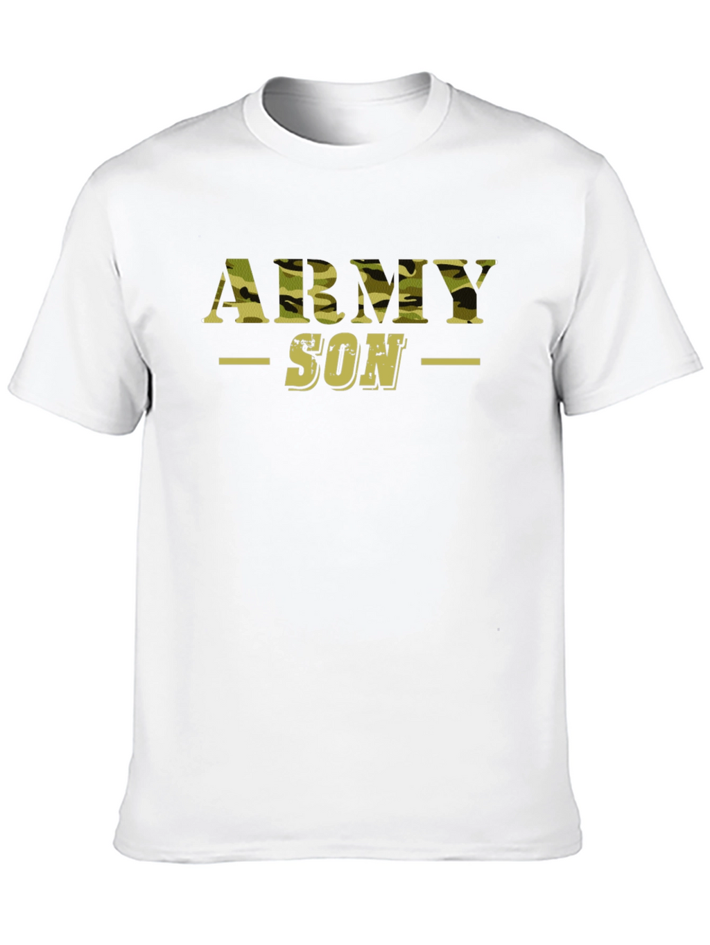 Army Son Camo Print Graphic T-Shirt
