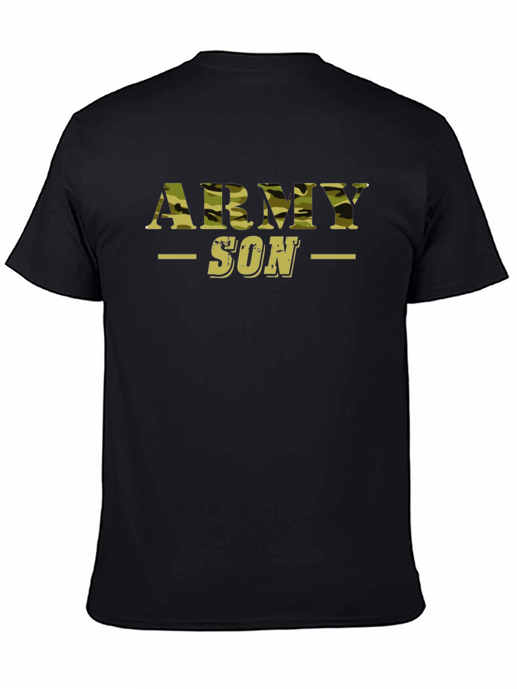 Army Son Camo Print Graphic T-Shirt