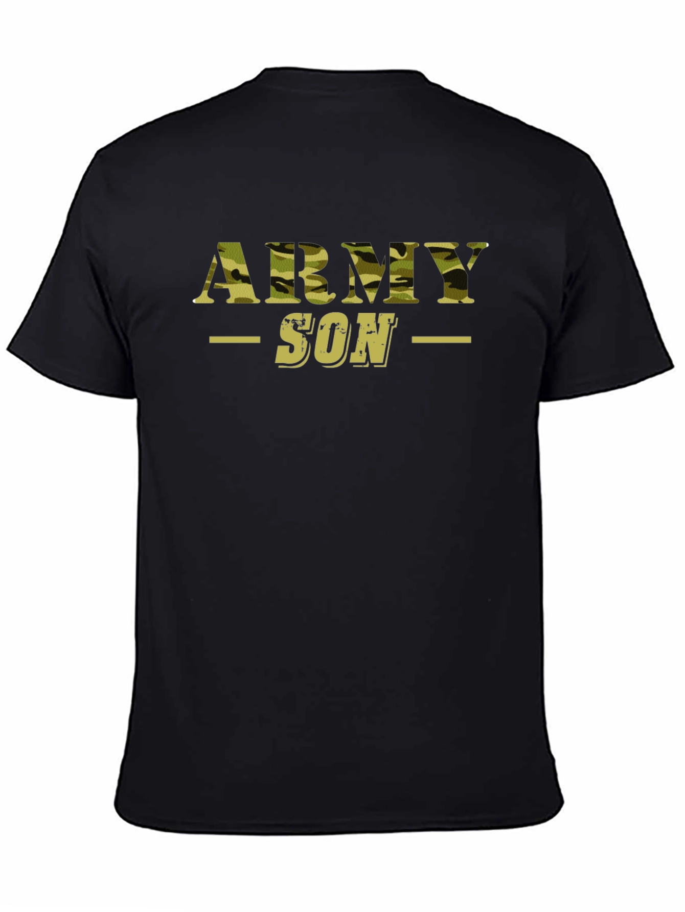 Army Son Camo Print Graphic T-Shirt