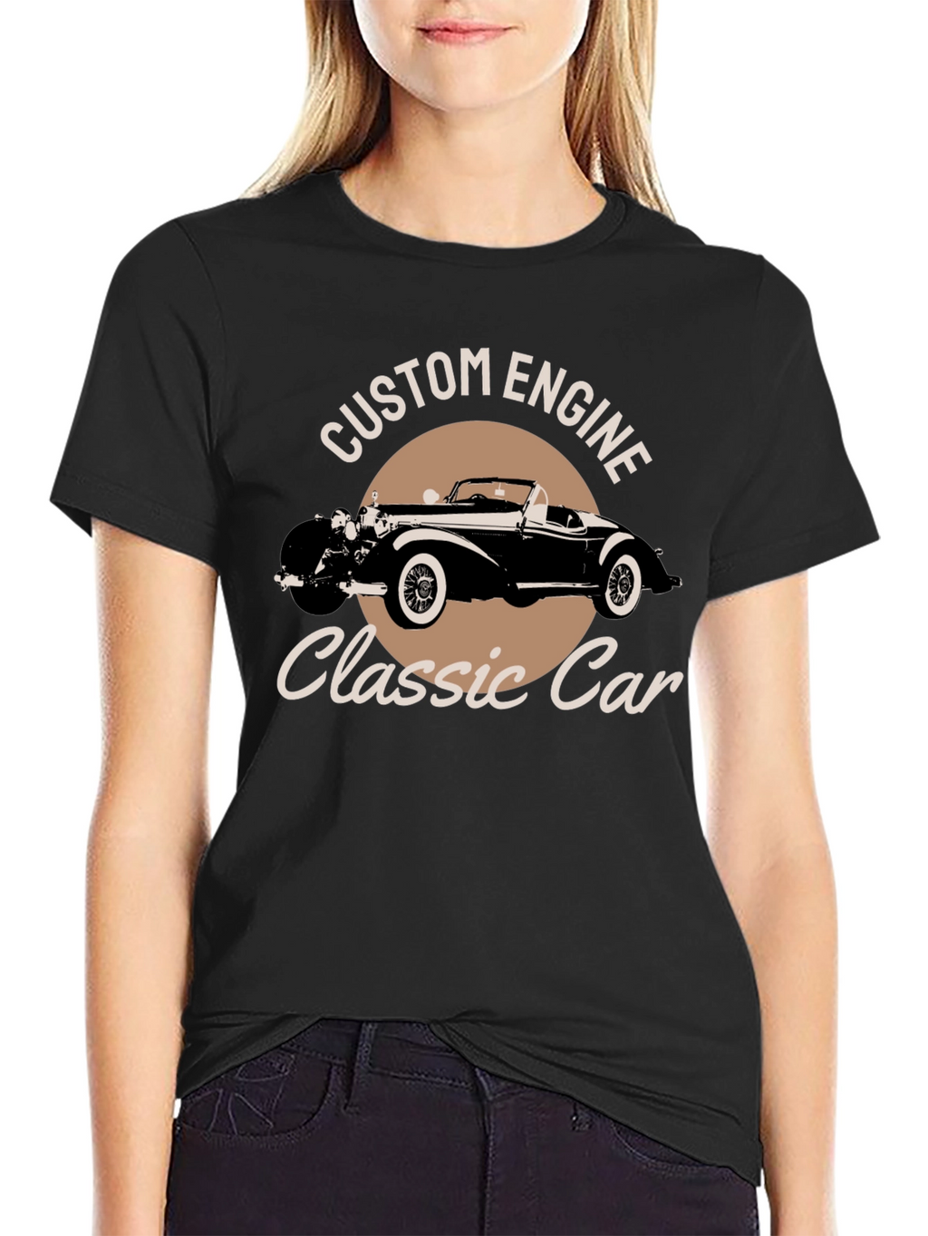 Custom Engine Classic Car Graphic Tee