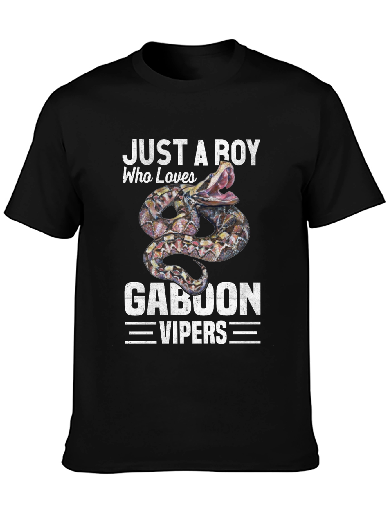 Just a Boy Who Loves Gaboon Vipers T-Shirt