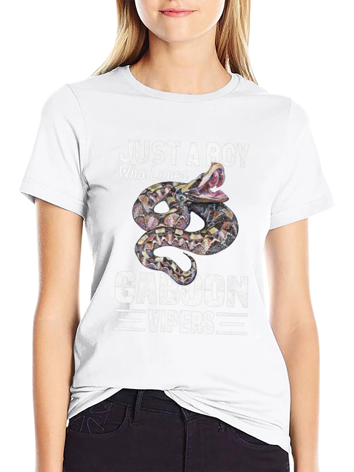 Just a Boy Who Loves Gaboon Vipers T-Shirt