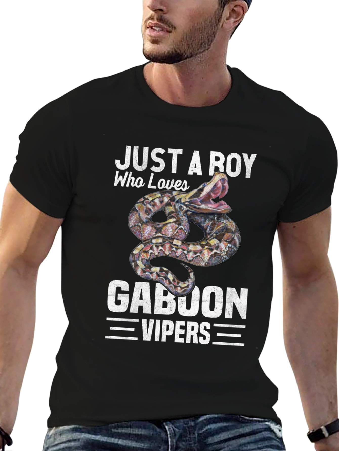 Just a Boy Who Loves Gaboon Vipers T-Shirt