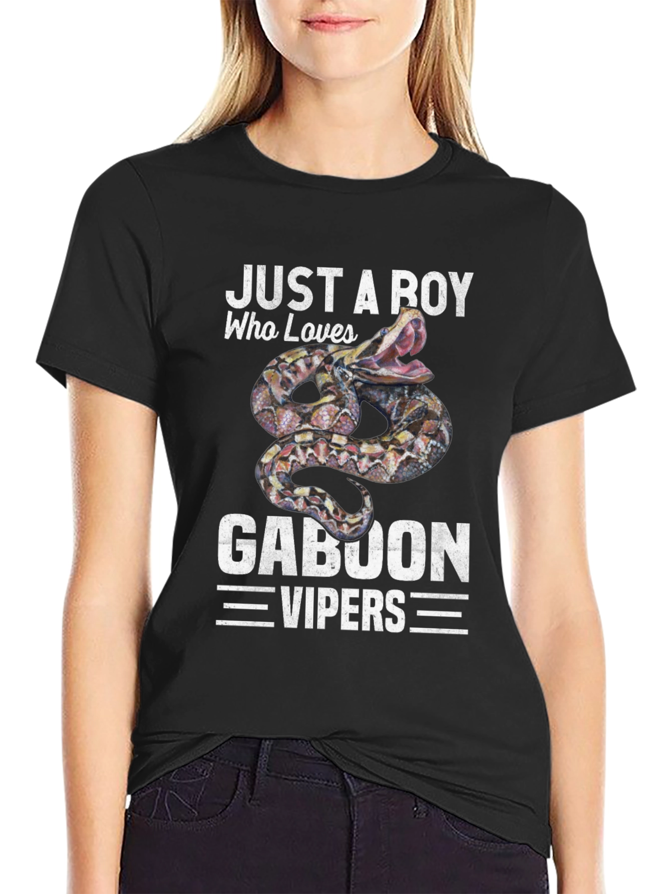 Just a Boy Who Loves Gaboon Vipers T-Shirt