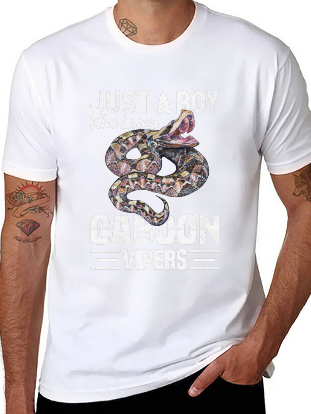 Just a Boy Who Loves Gaboon Vipers T-Shirt