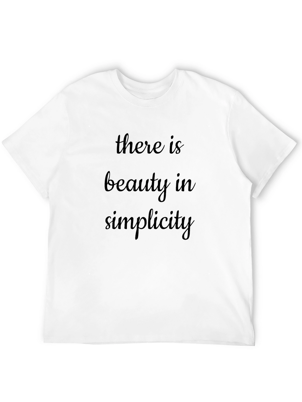 Beauty in Simplicity Black T-Shirt