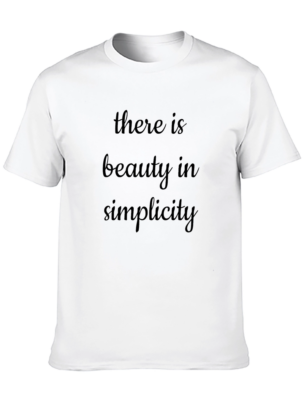 Beauty in Simplicity Black T-Shirt