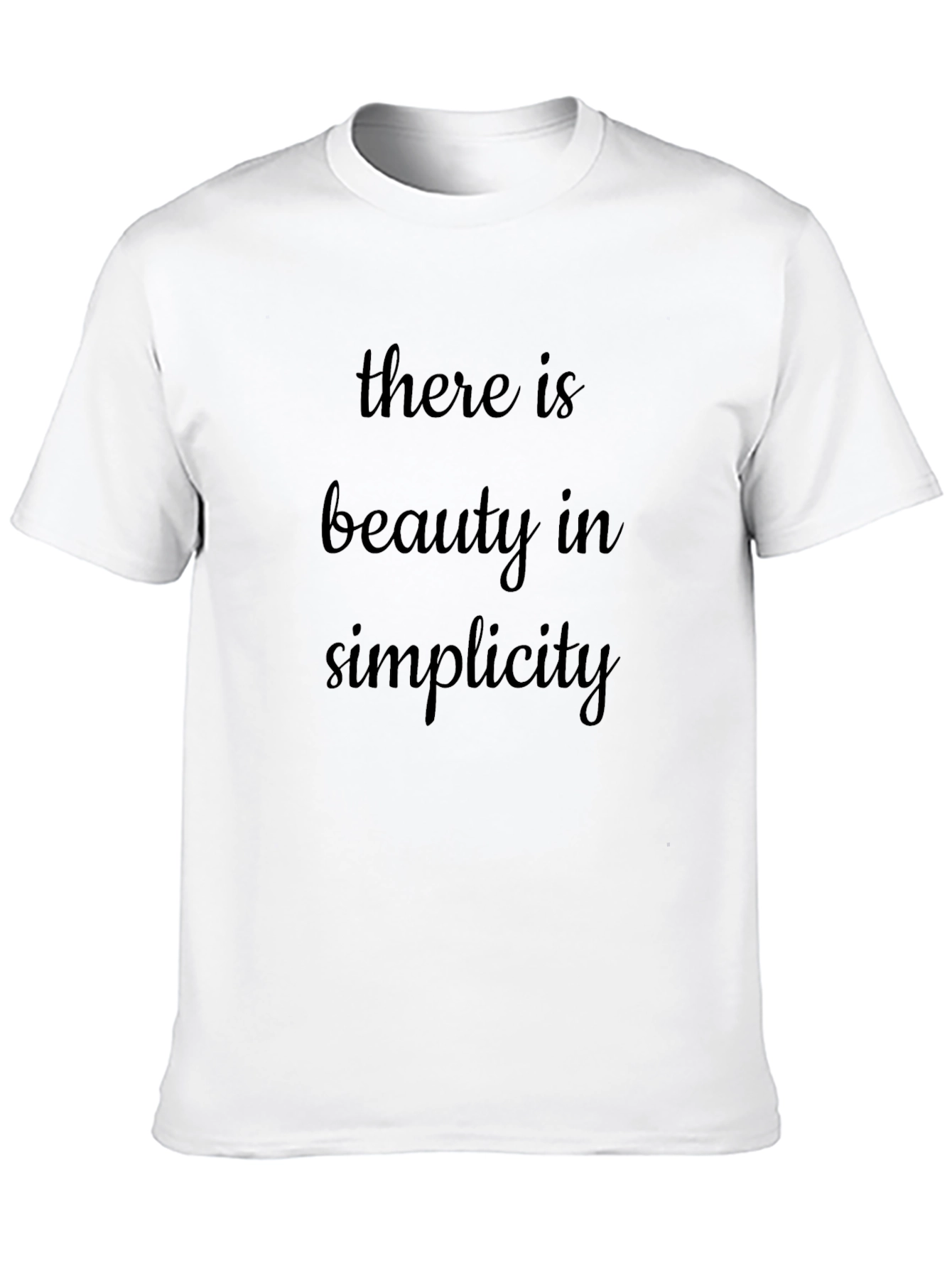 Beauty in Simplicity Black T-Shirt