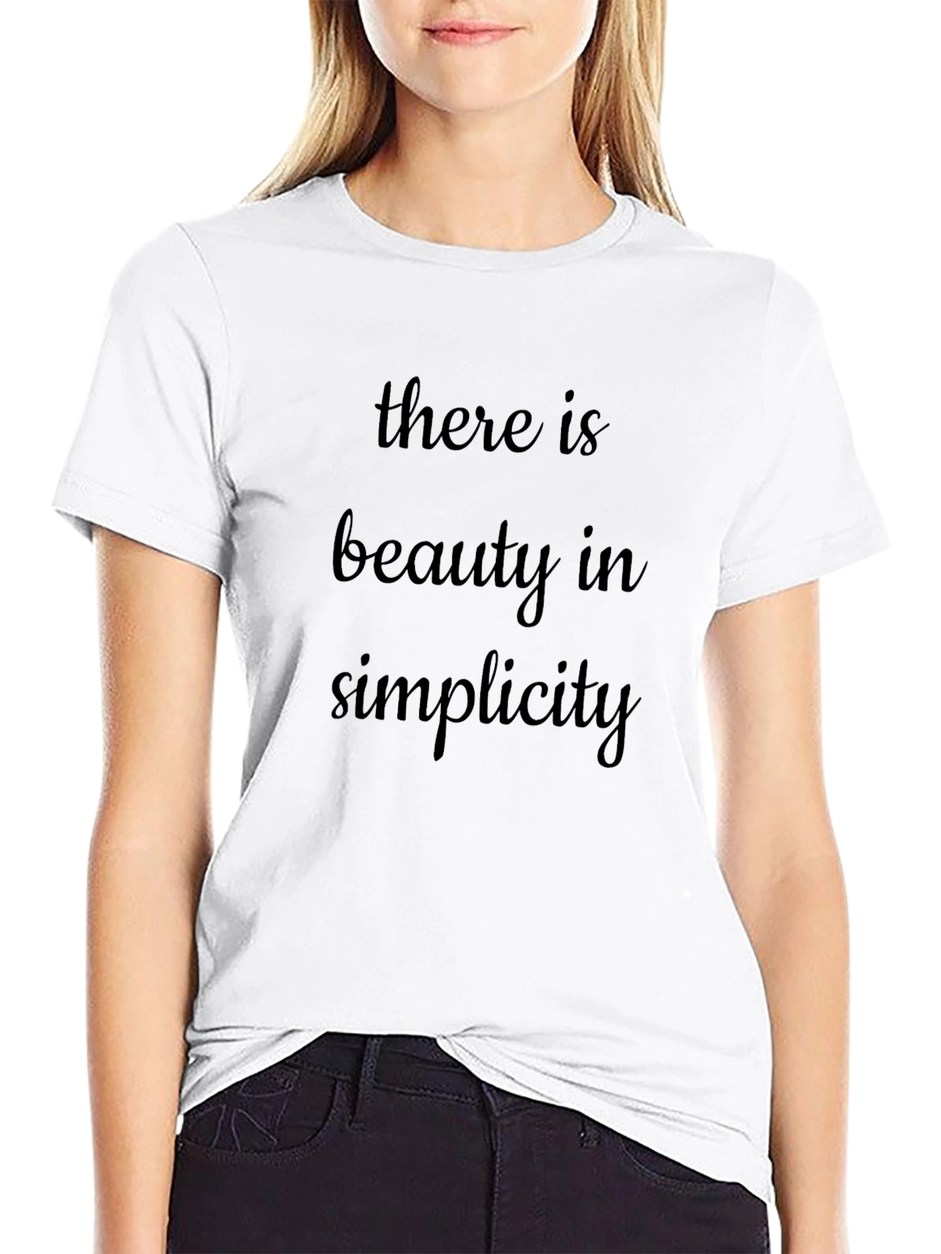 Beauty in Simplicity Black T-Shirt