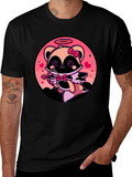 Cupid Raccoon Graphic T-Shirt - Valentines Day