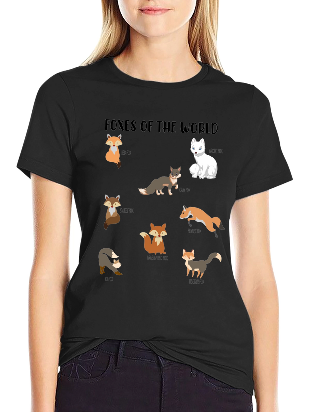 Foxes of the World Graphic T-Shirt