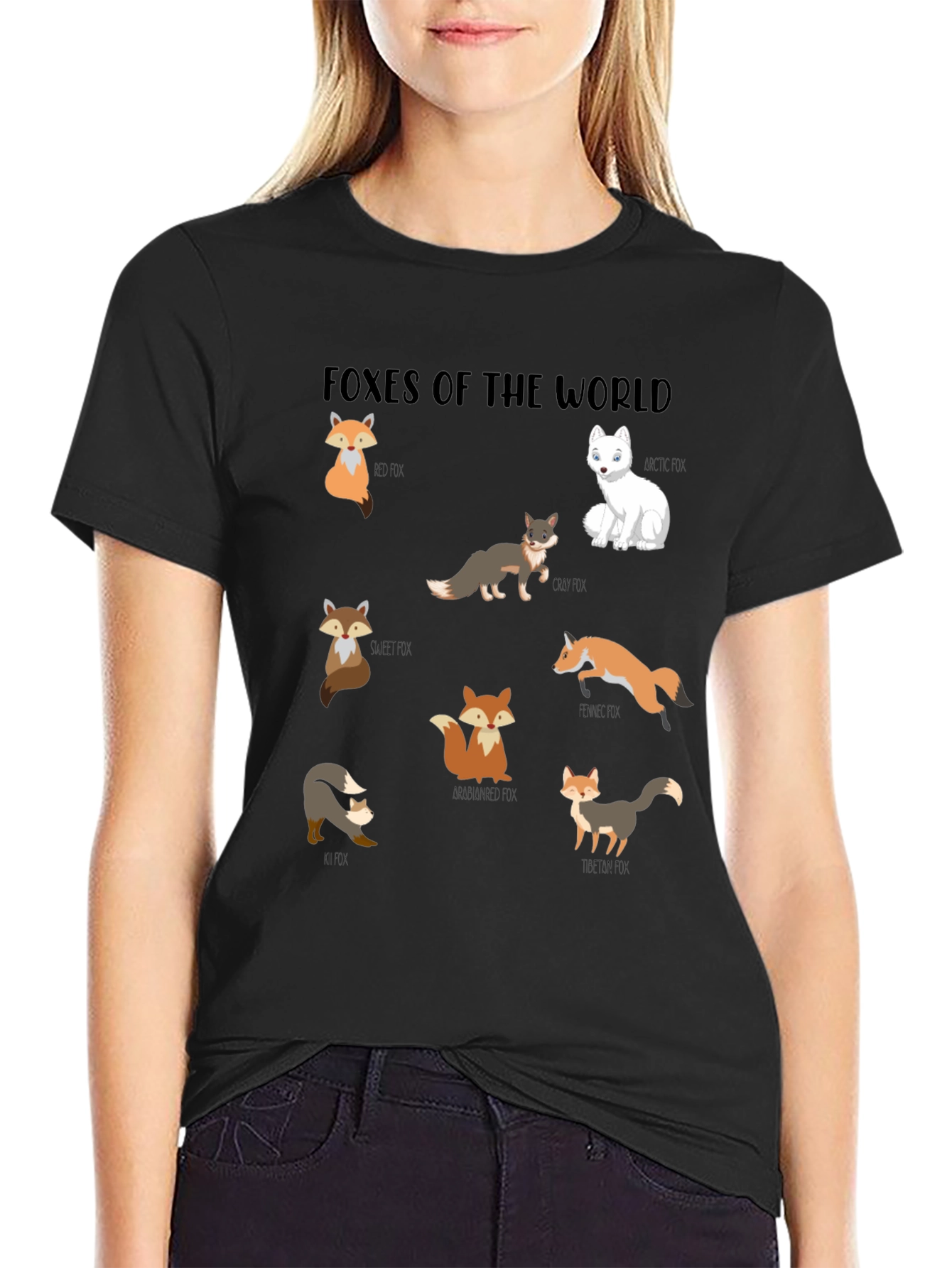 Foxes of the World Graphic T-Shirt