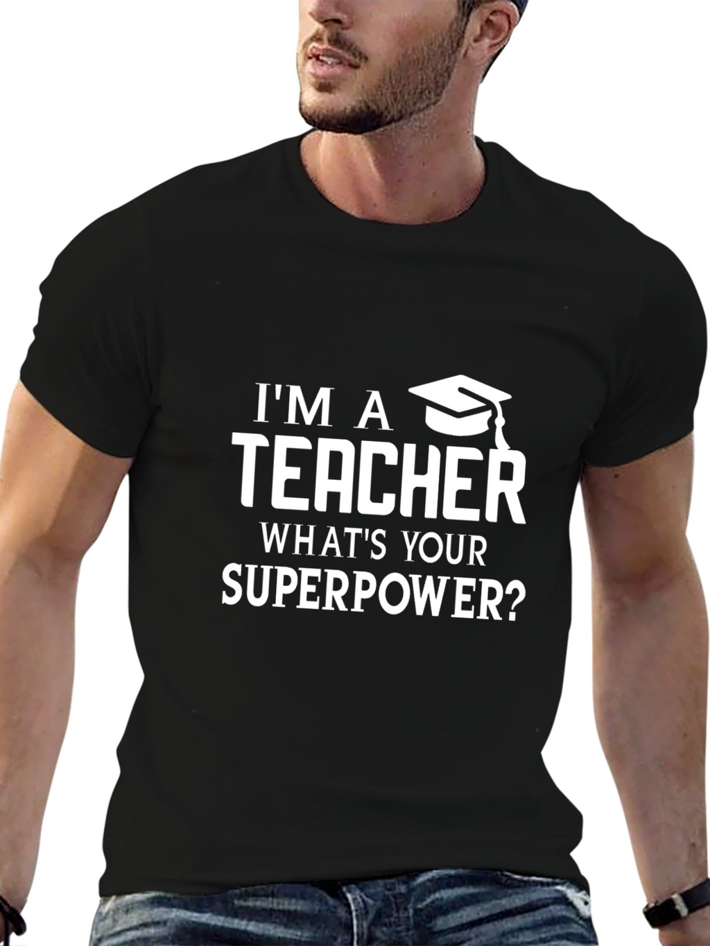 Teacher Superpower Graphic Tee