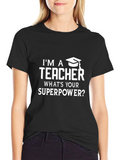 Teacher Superpower Graphic Tee