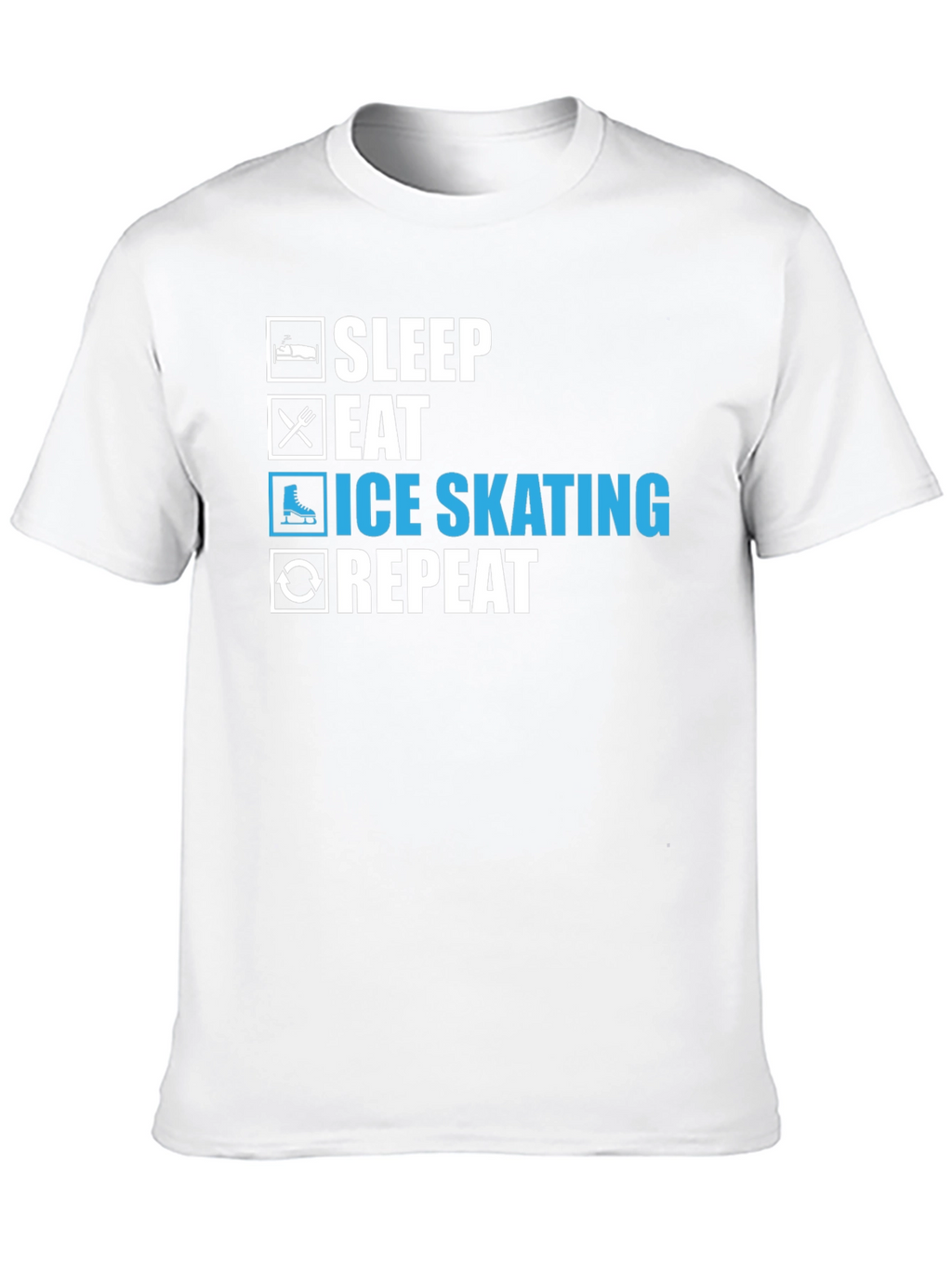 Ice Skating T-Shirt - Sleep Eat Skate Repeat