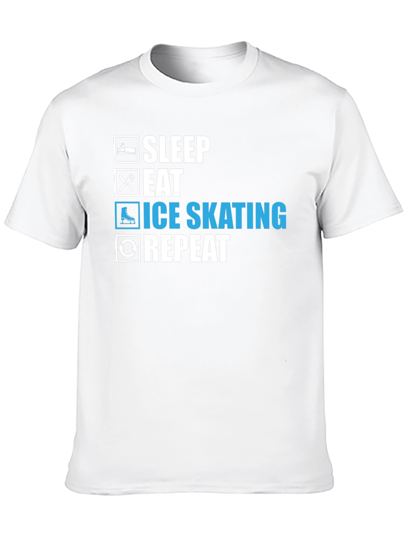 Ice Skating T-Shirt - Sleep Eat Skate Repeat