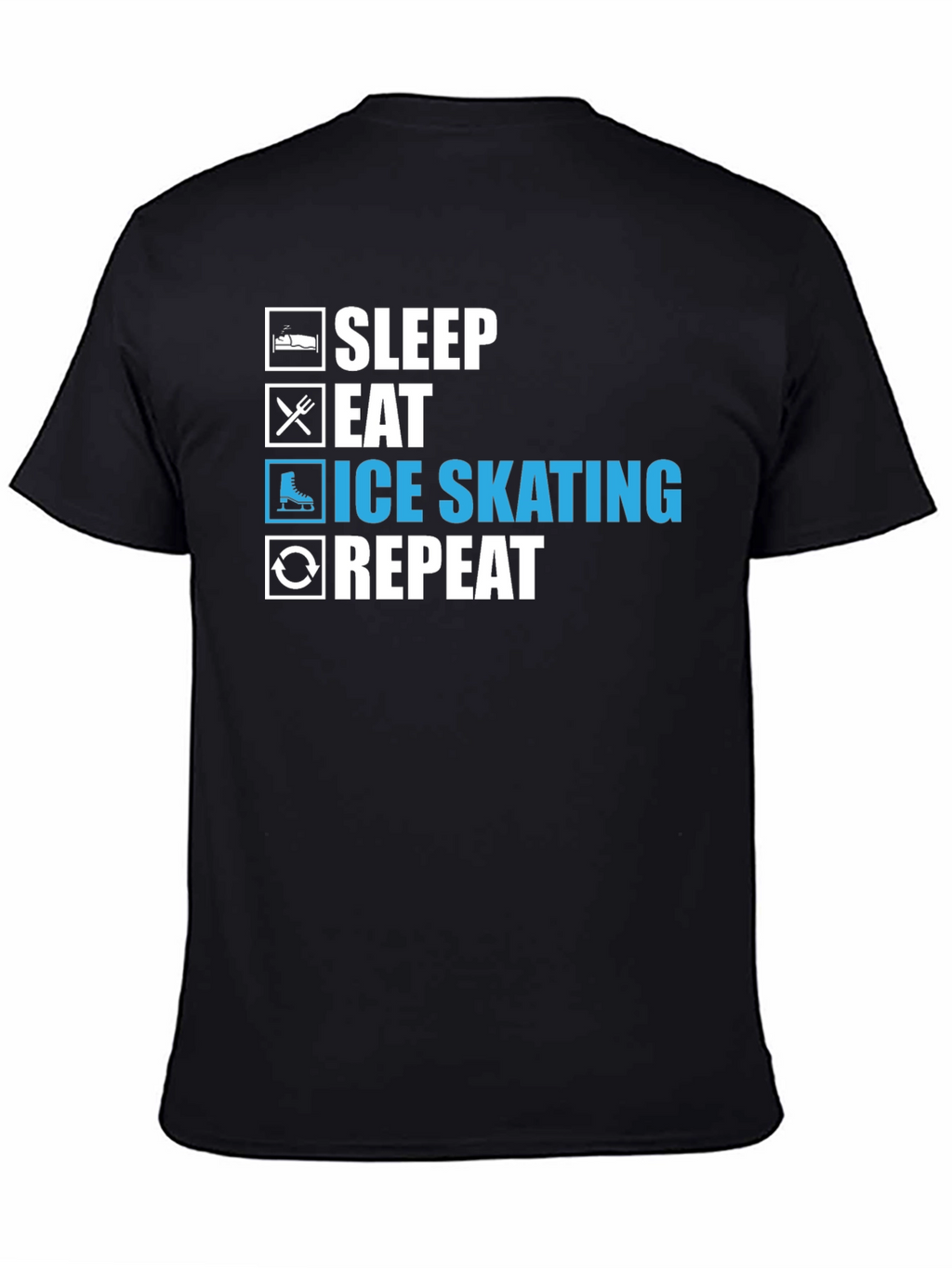 Ice Skating T-Shirt - Sleep Eat Skate Repeat