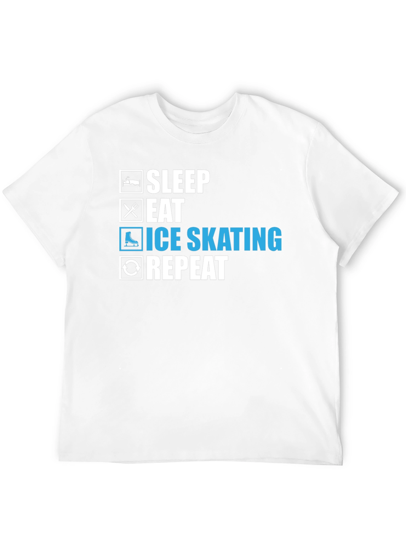 Ice Skating T-Shirt - Sleep Eat Skate Repeat