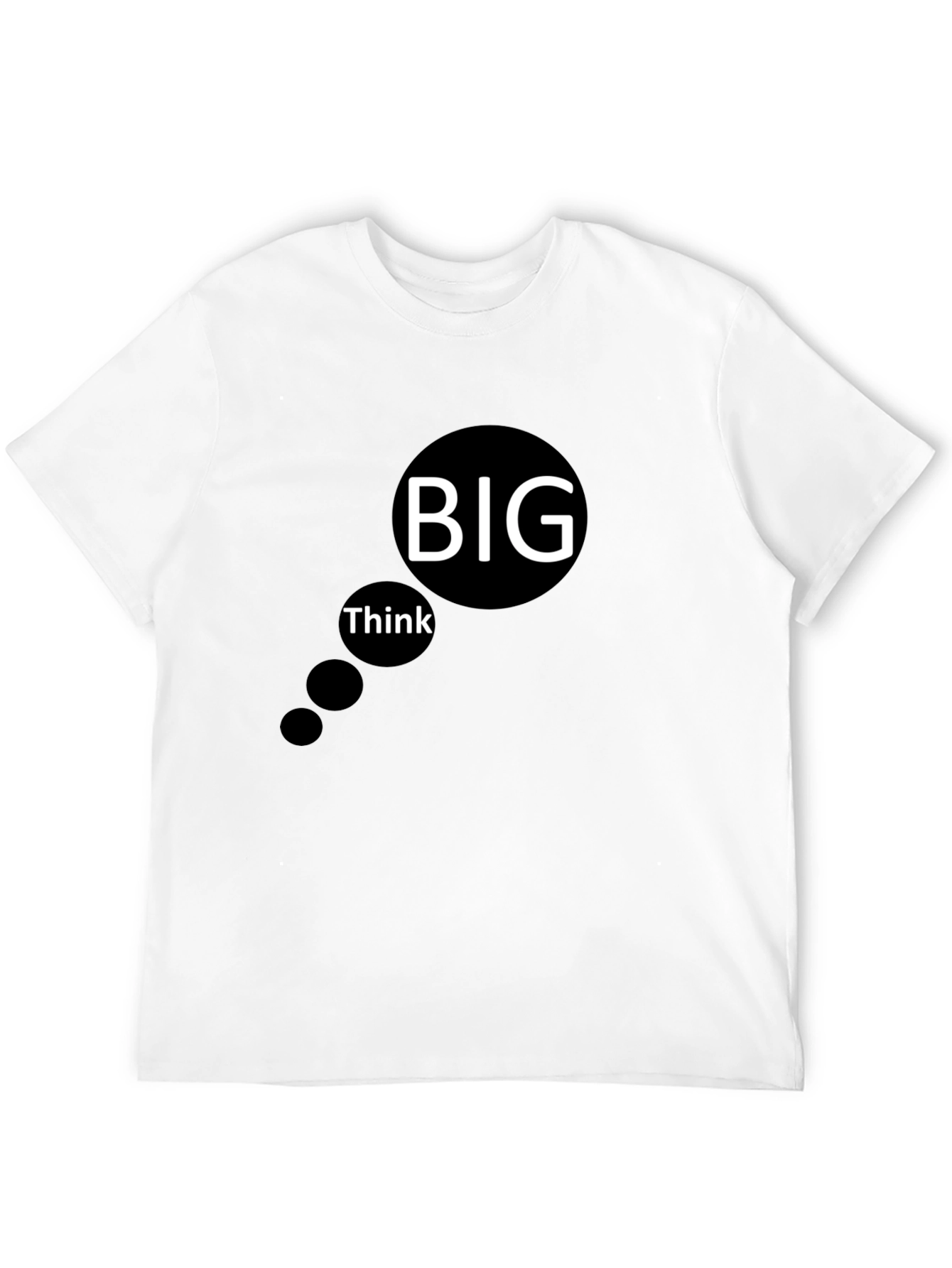 Think Big Black Graphic Tee - Mens