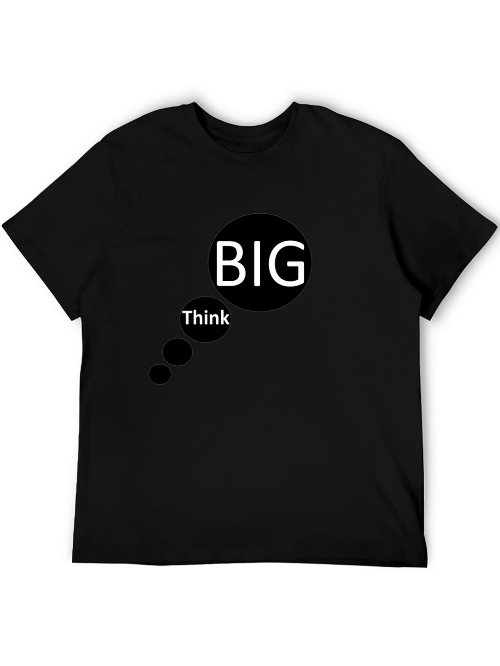 Think Big Black Graphic Tee - Mens