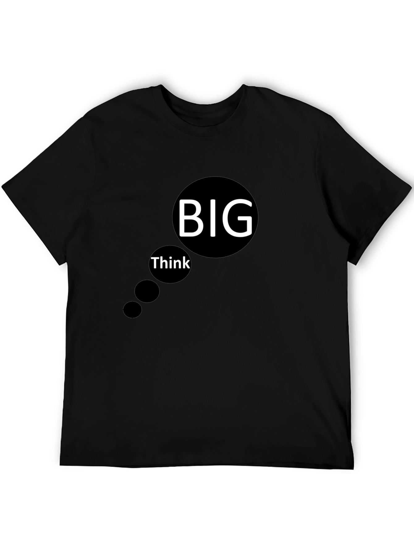 Think Big Black Graphic Tee - Mens