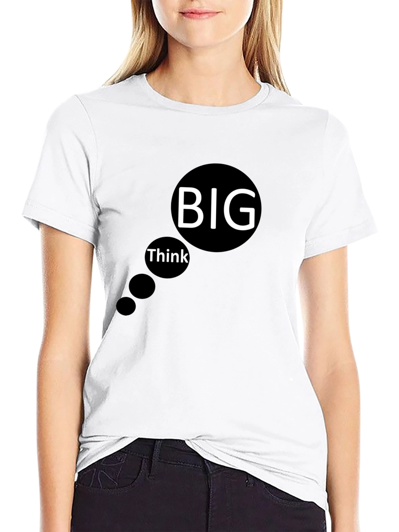 Think Big Black Graphic Tee - Mens