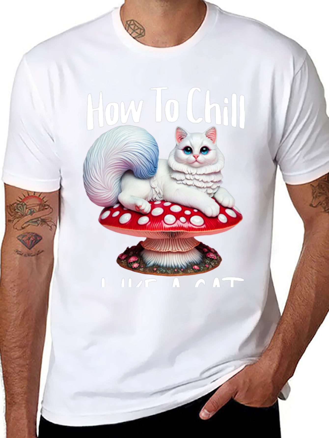 How to Chill Like a Cat T-Shirt