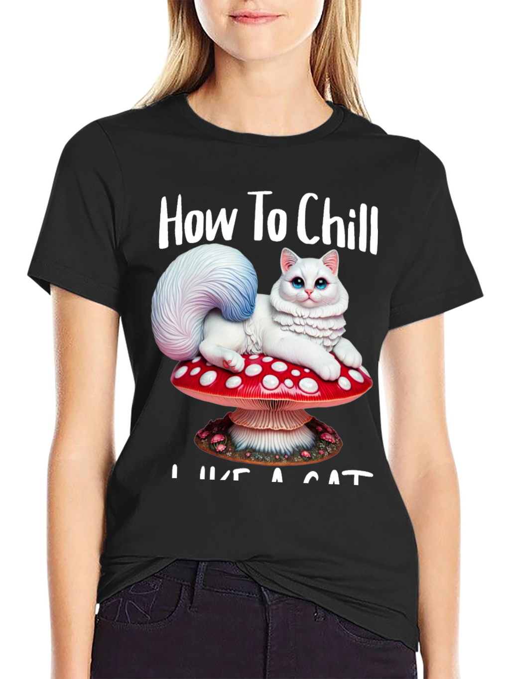 How to Chill Like a Cat T-Shirt