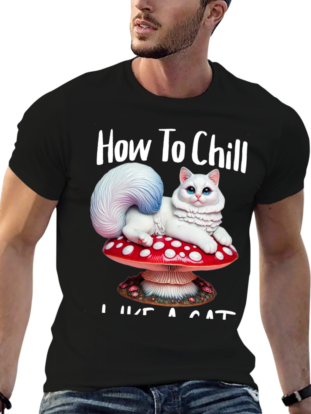 How to Chill Like a Cat T-Shirt
