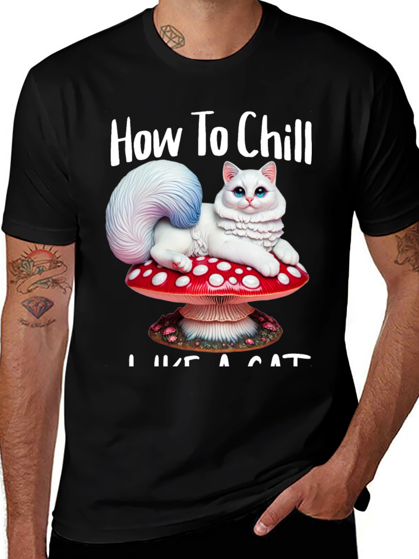 How to Chill Like a Cat T-Shirt