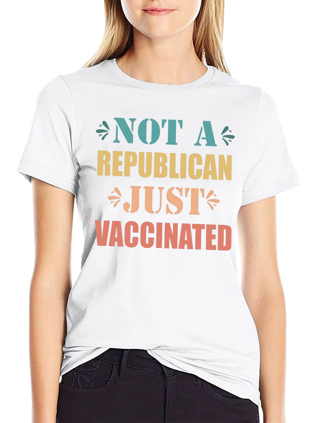Not a Republican Just Vaccinated Graphic Tee