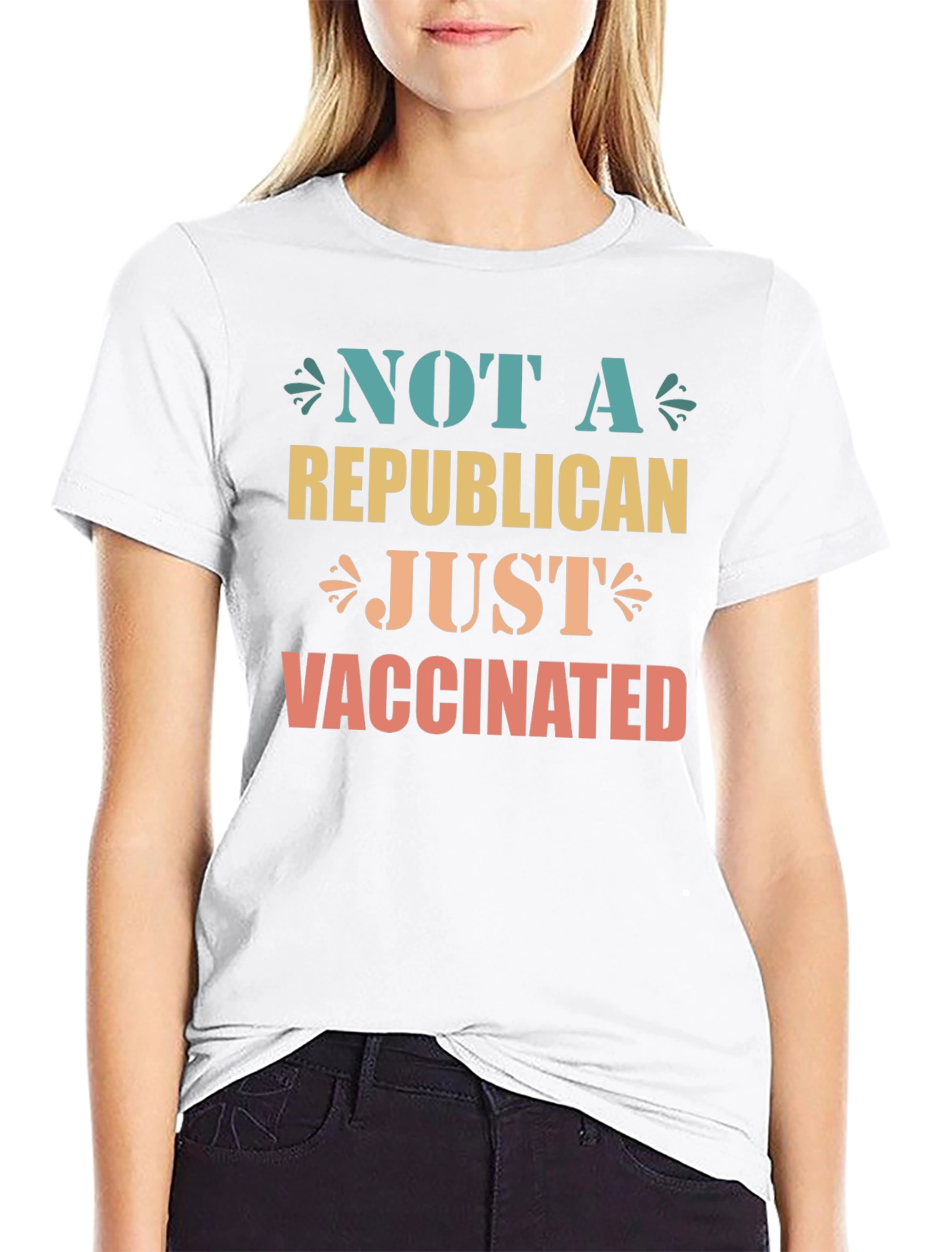 Not a Republican Just Vaccinated Graphic Tee