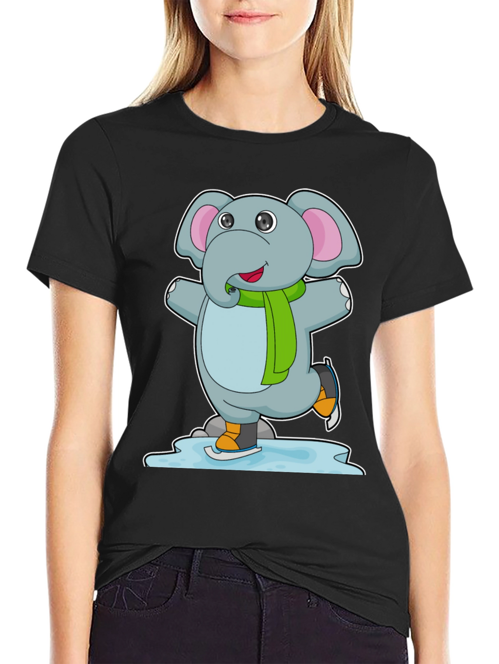 Elephant Ice Skating T-Shirt