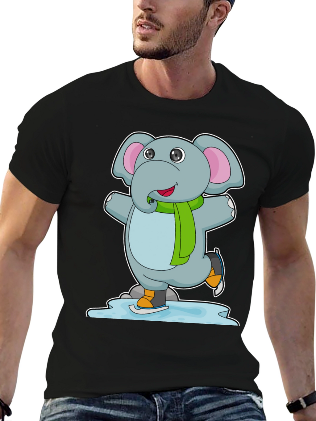 Elephant Ice Skating T-Shirt
