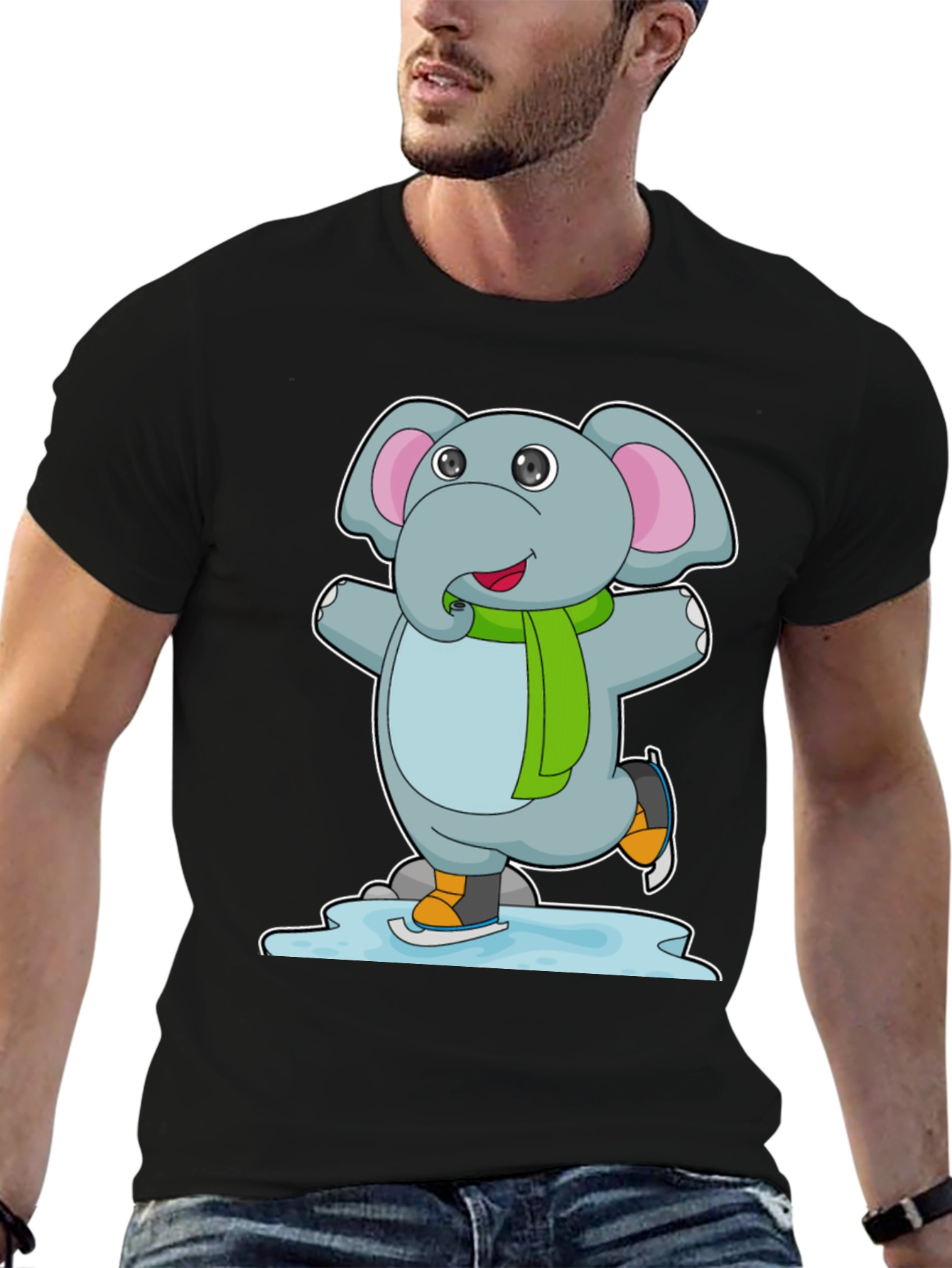 Elephant Ice Skating T-Shirt