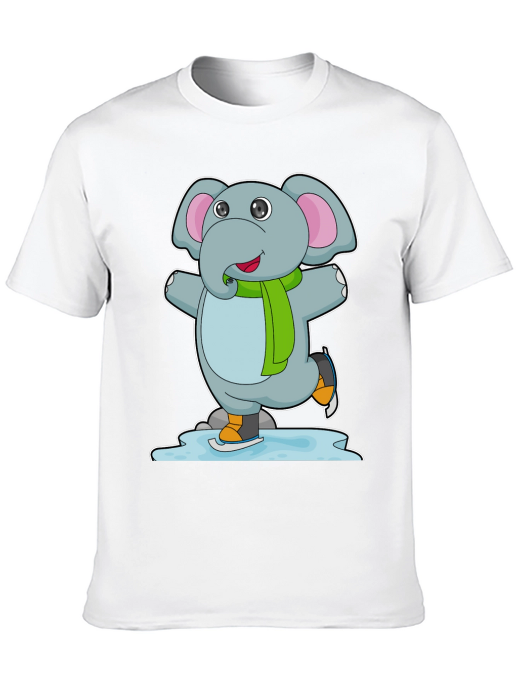 Elephant Ice Skating T-Shirt