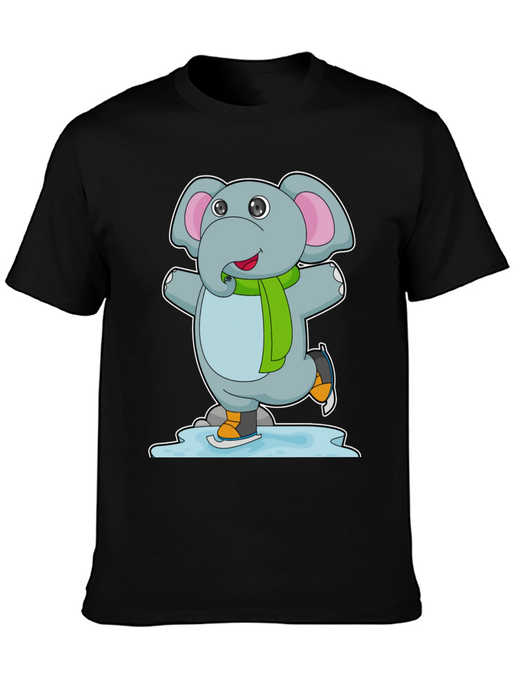 Elephant Ice Skating T-Shirt