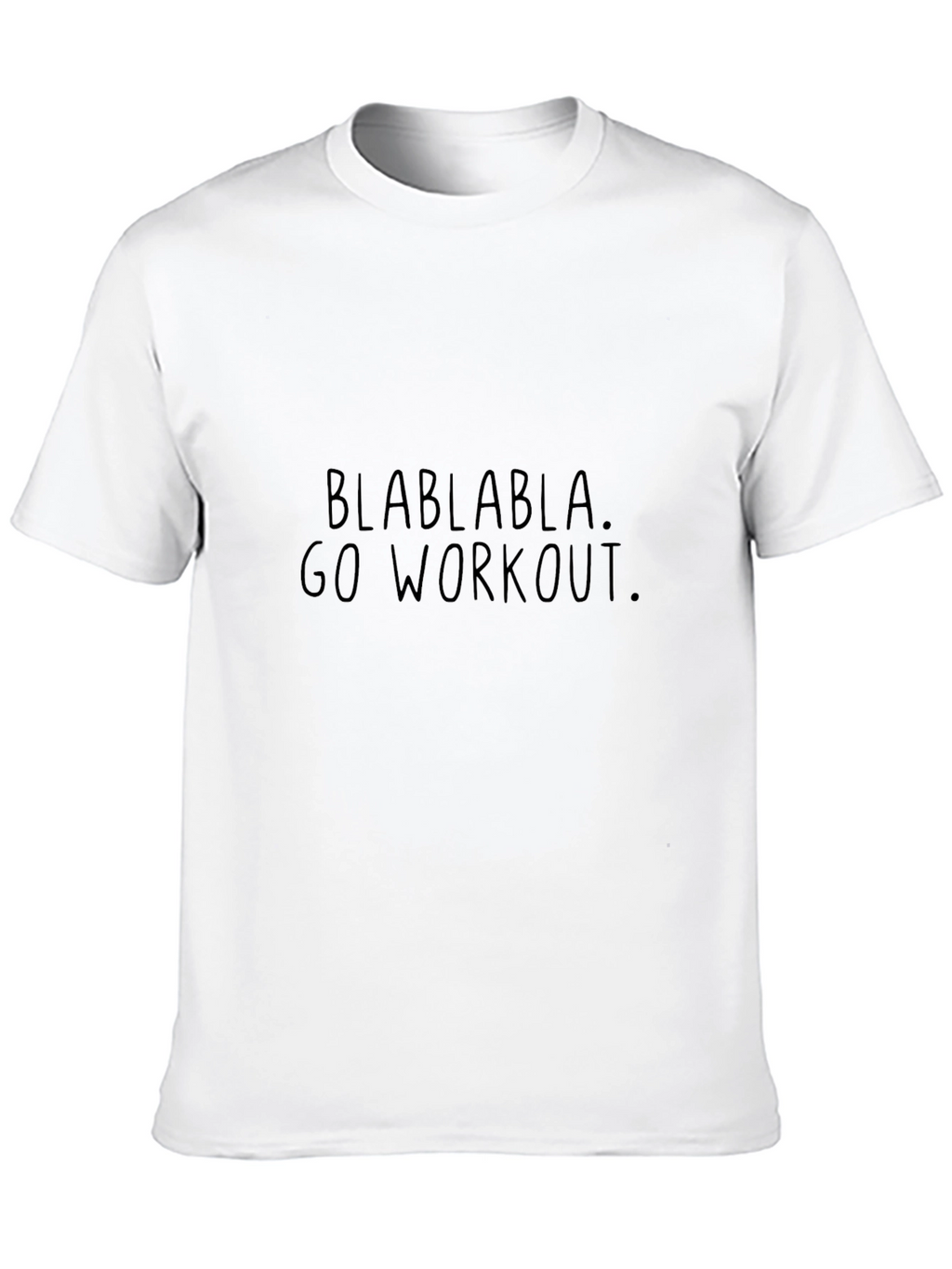 Blah Blah Go Workout Black T-Shirt