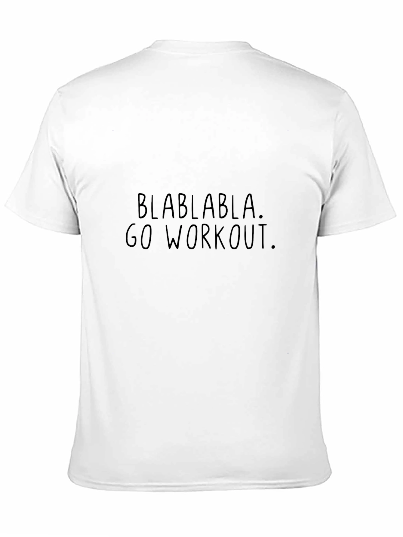 Blah Blah Go Workout Black T-Shirt