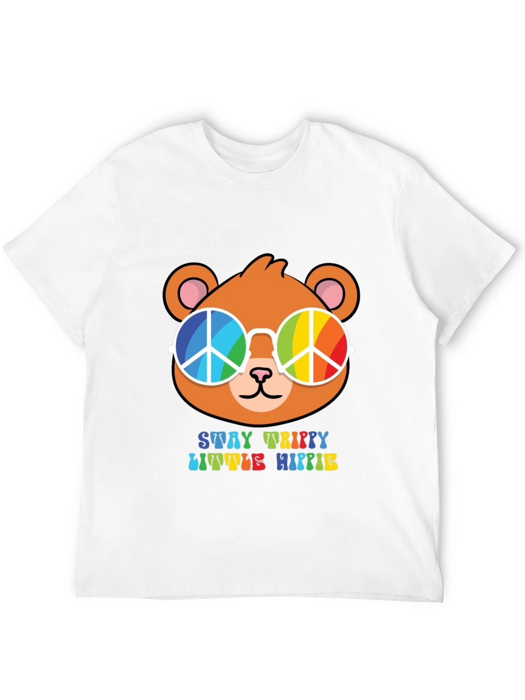 Stay Trippy Little Hippie Bear T-Shirt