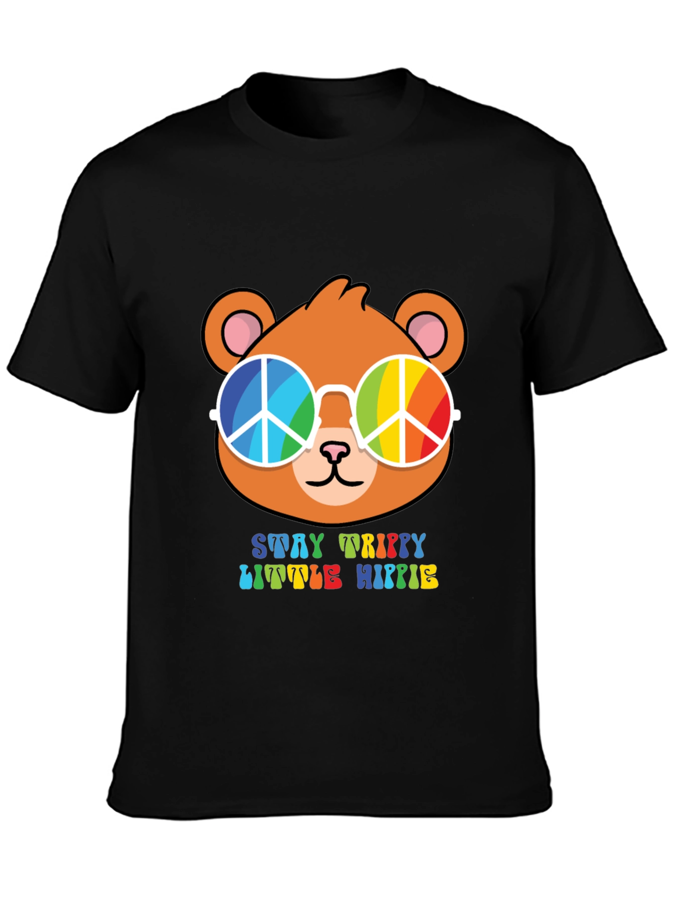 Stay Trippy Little Hippie Bear T-Shirt