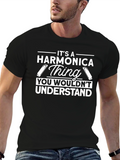 Harmonica Thing Graphic Tee - Musicians Humor