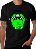 Green Monkey DJ Graphic Tee - Black