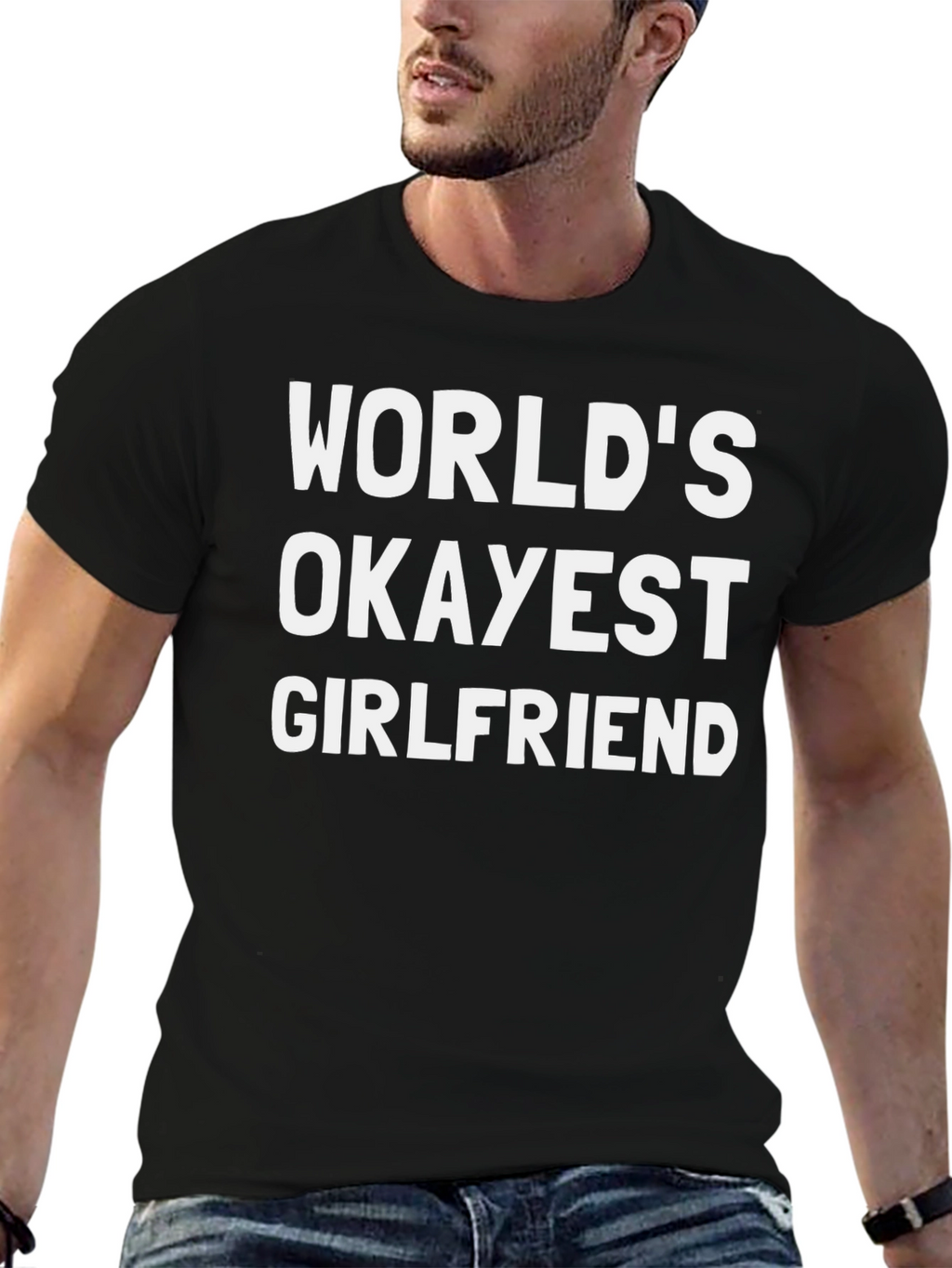 Worlds Okayest Girlfriend Graphic Tee