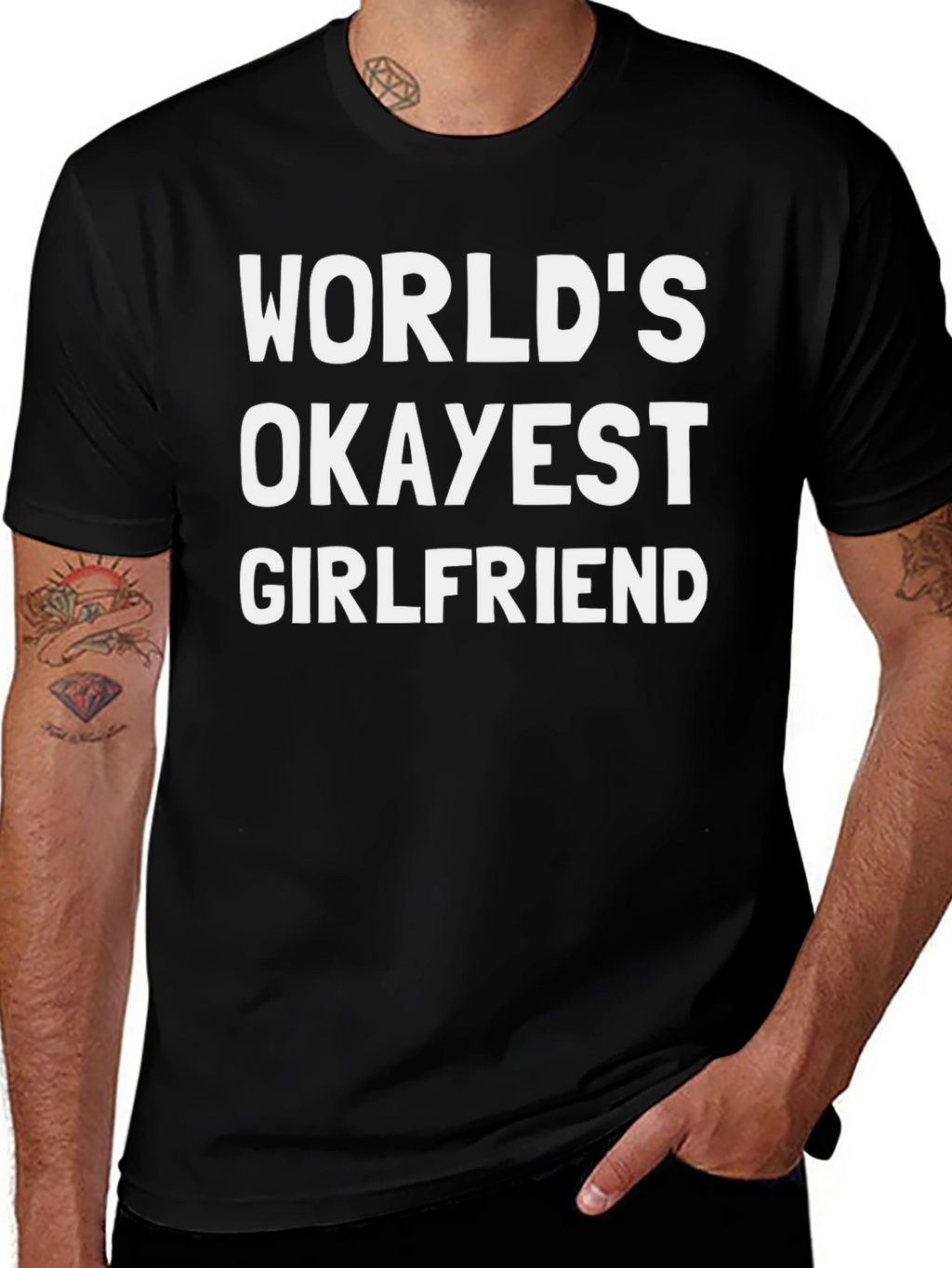 Worlds Okayest Girlfriend Graphic Tee