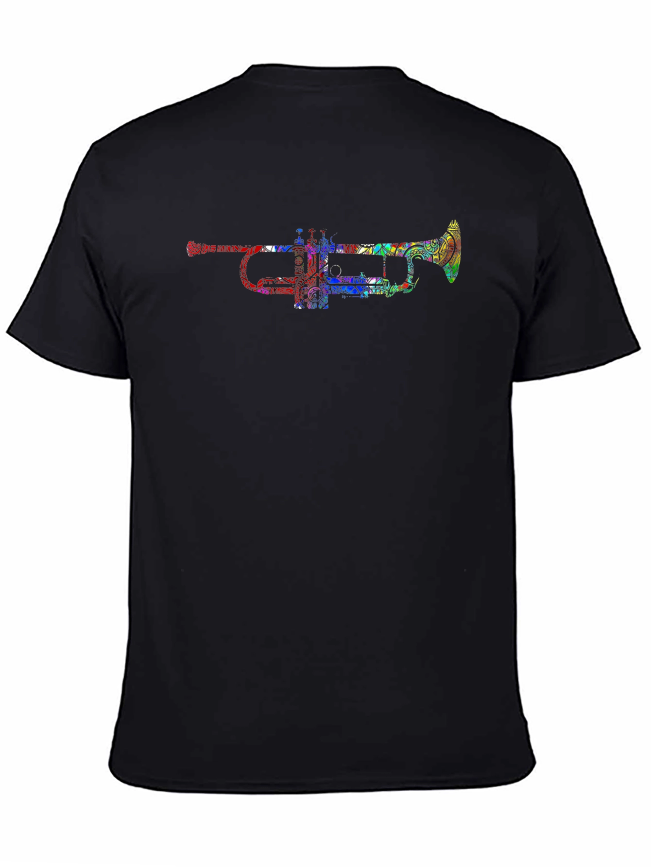 Colorful Trumpet Graphic Tee - Unique Design