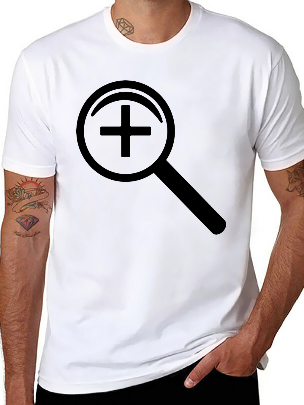 Zoom In Graphic Black T-Shirt