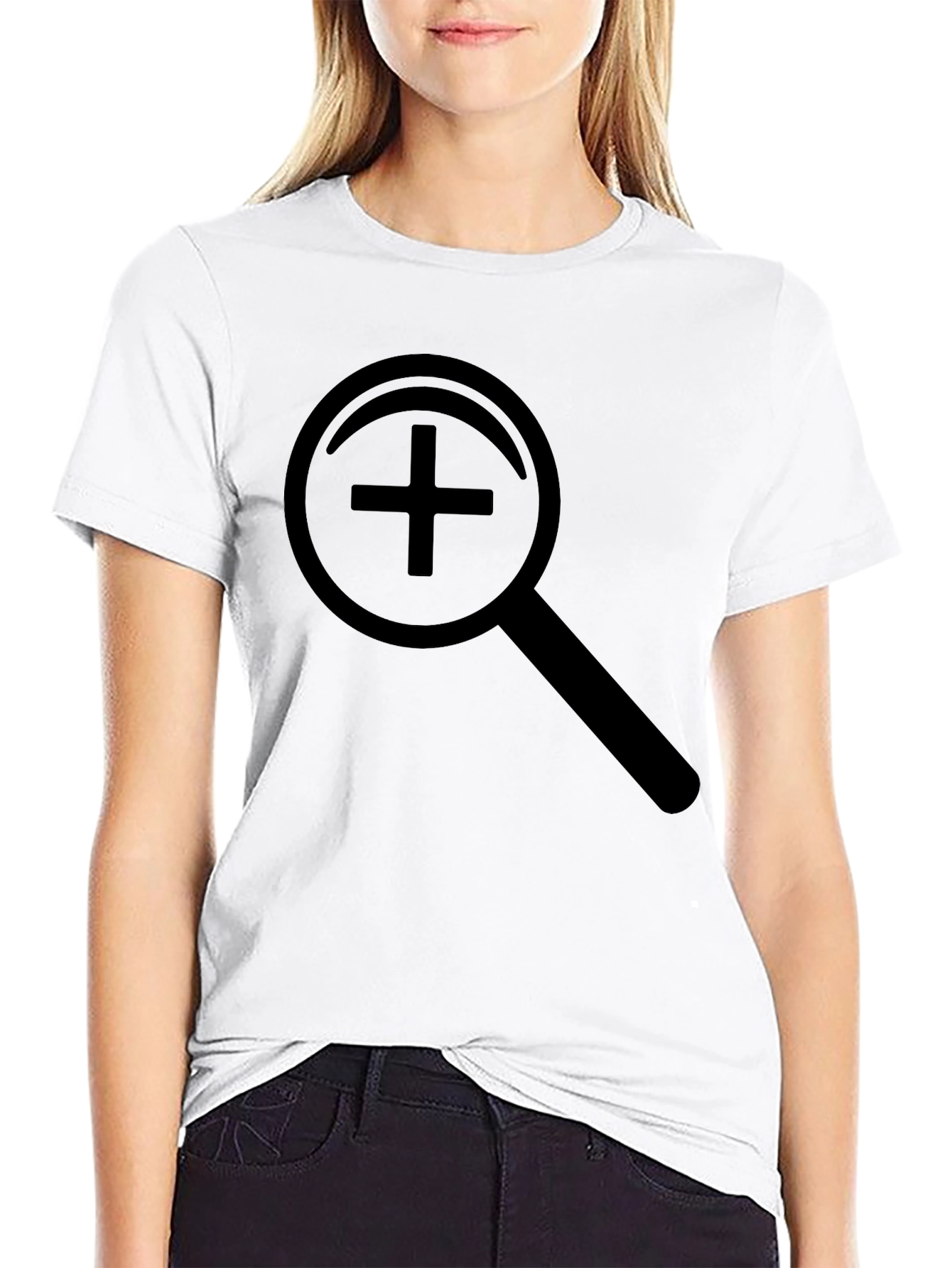 Zoom In Graphic Black T-Shirt