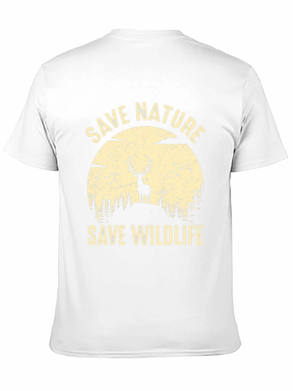Save Nature Save Wildlife Graphic Tee - Black