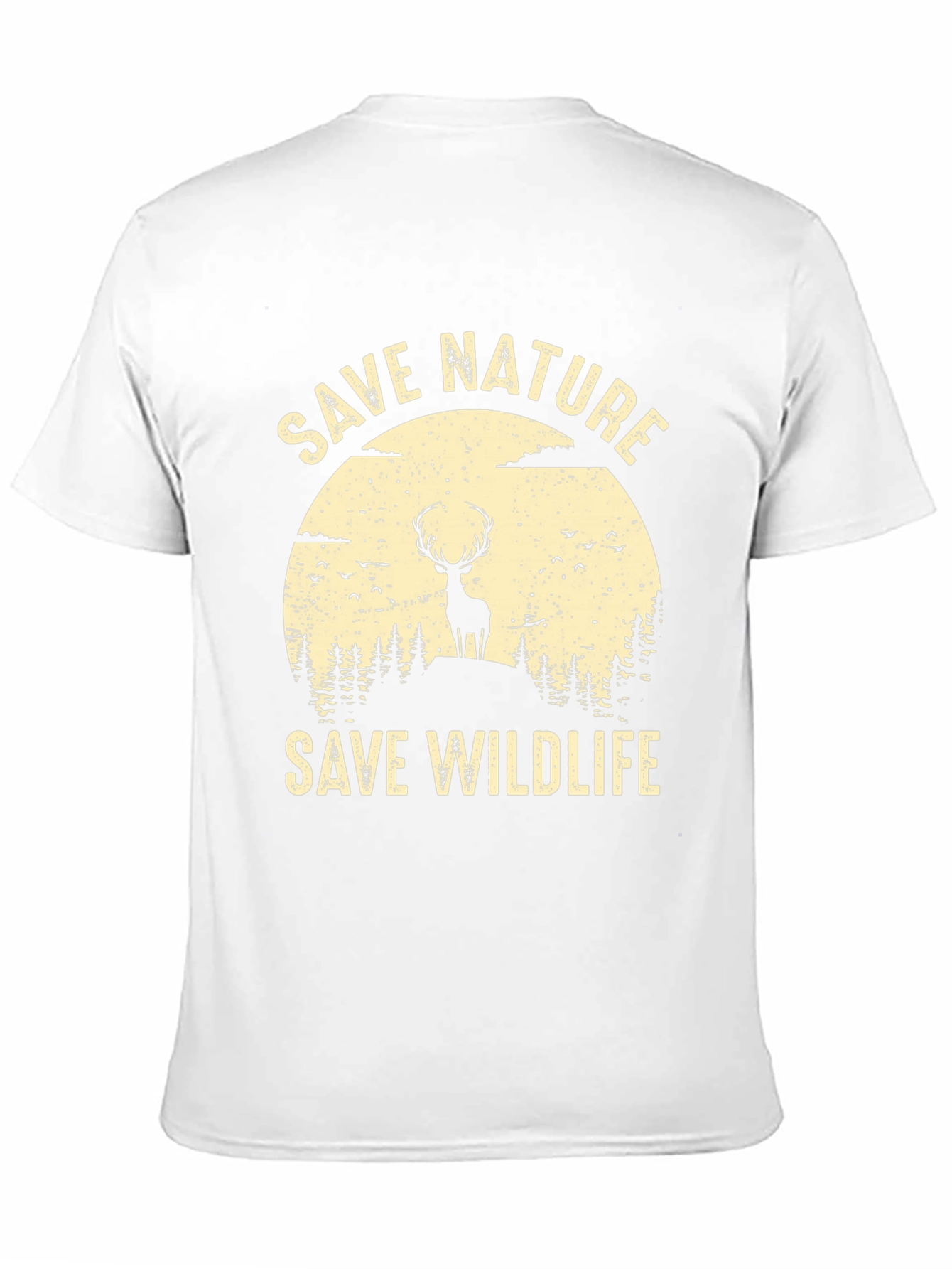 Save Nature Save Wildlife Graphic Tee - Black